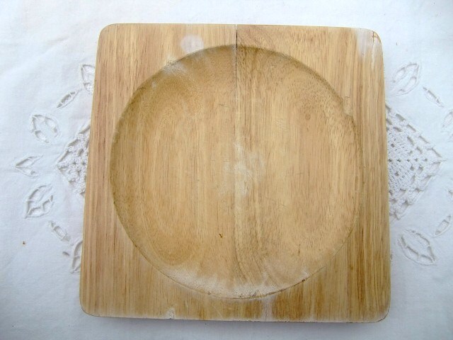 Français Planche à Découper Vintage, en Bois, Bloc de Hachage Bois Découper, Décor Rustique