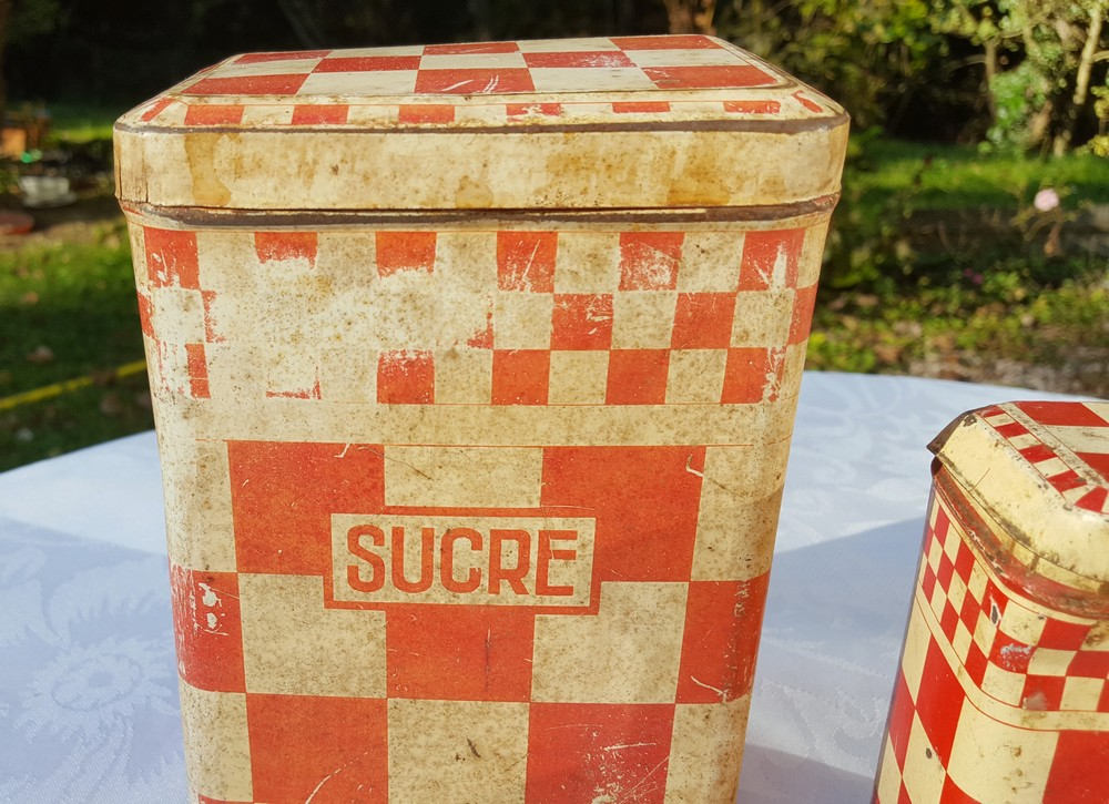 Botes de lata Lustucru antiguos franceses set de 4 patrón de | Etsy