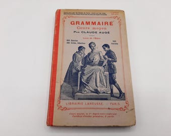 1910 Ancien livre de lycée français, pour l'école primaire, Claude Augé Larousse, livre scolaire français