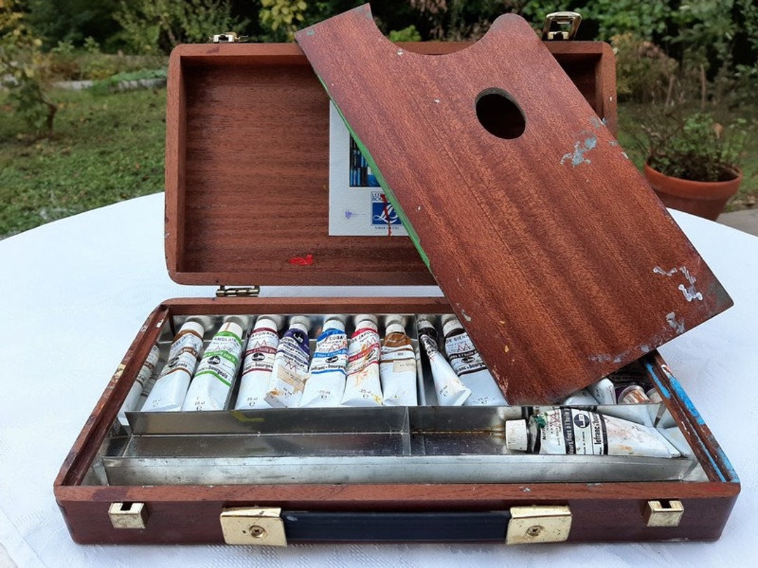 French Vintage Wooden Painters Box Lefranc Bourgeois - Etsy