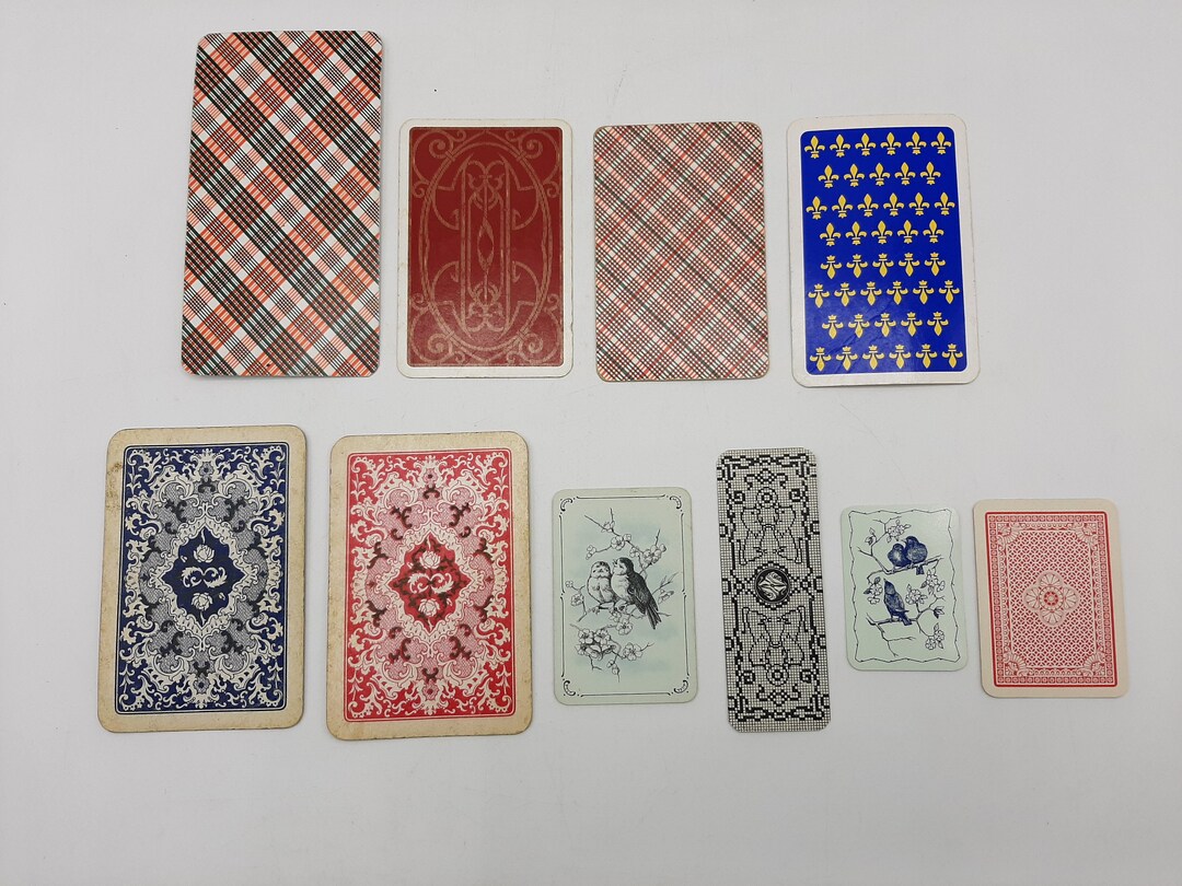 Vintage Playing Cards Ephemera Pack, 10 Cards, Junk Journal Ephemera ...