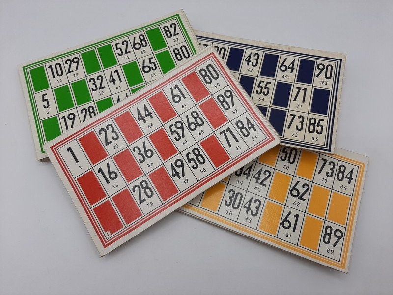 Vintage jeu de loto 1935 jeux societe bingo antique 1935 -  France