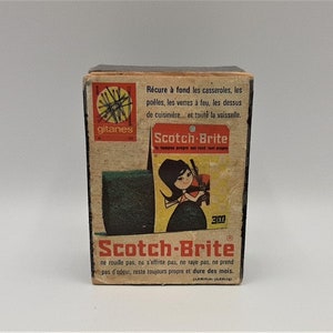 Gitanes french  vintage matchbox  , Scotch Brite advertising, matchbox collectible