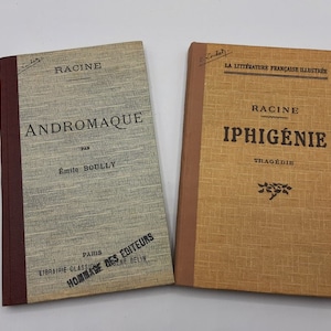 1930 RACINE french theater , antique  french book  &quot;Iphigenie&quot; and &quot;Andromaque&quot;