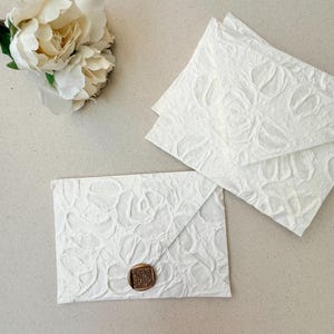 A7 5x7 Rose Luxus Geprägte Dekorative Handgefertigte Hochzeitsumschläge |  Brautjungfer Vorschlag | Brautparty Umschläge