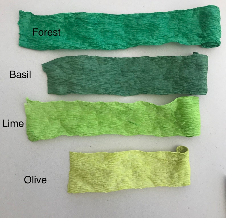 Green Crepe Paper Ribbon Mulberry Paper Ribbon Roll Paper Etsy
