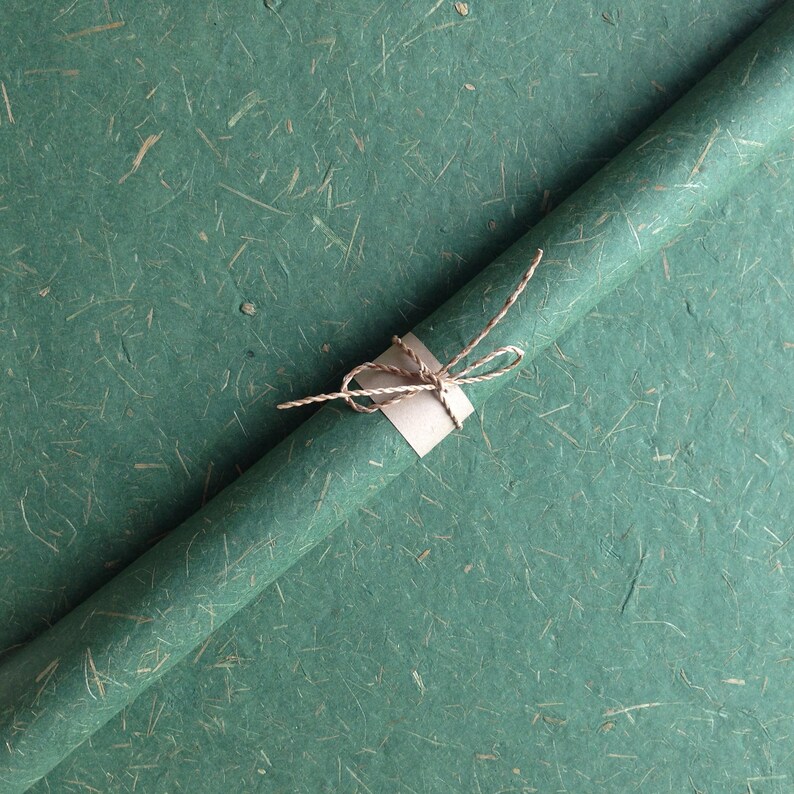 Rice Straw Green Mulberry Paper Recycle Gift Wrapping Paper Etsy