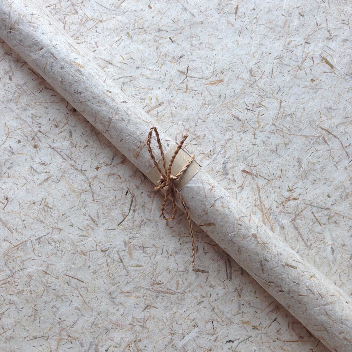 2 Natural Rustic Rice Straw Mulberry Paper Recycle Gift Etsy