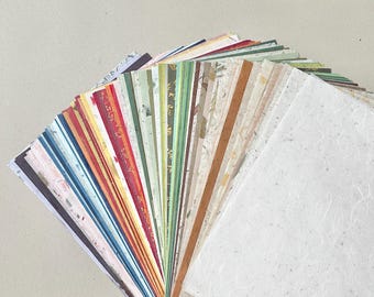 A4 Natural Mulberry Paper, Scrapbooking Paper, Art Paper ,Tissue Paper, Decoupage, Junk Journal, Vintage Journal