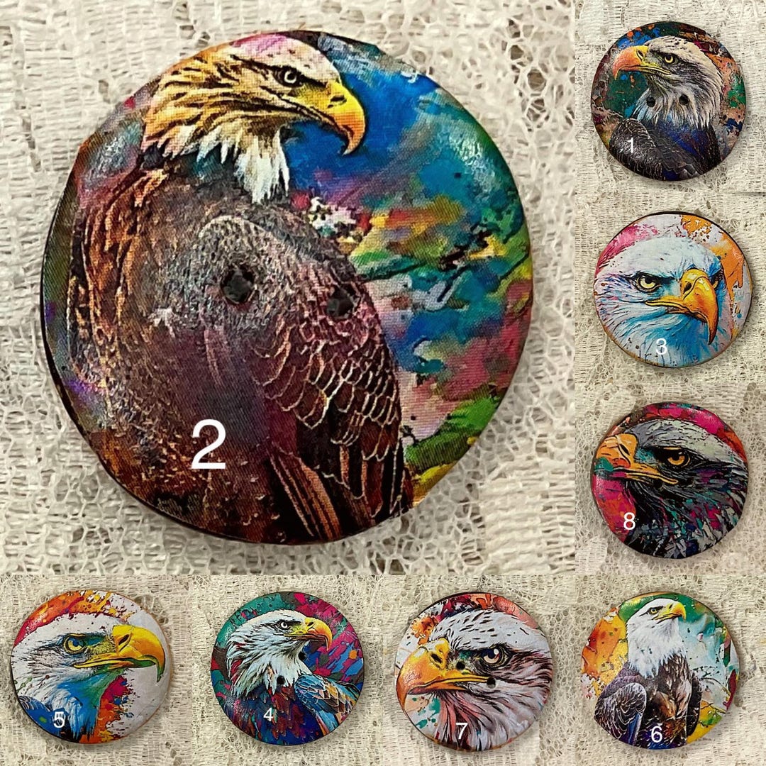 1.18” Buttons- Eagles--assorted - Great Adirondack-handcrafted-price is ...