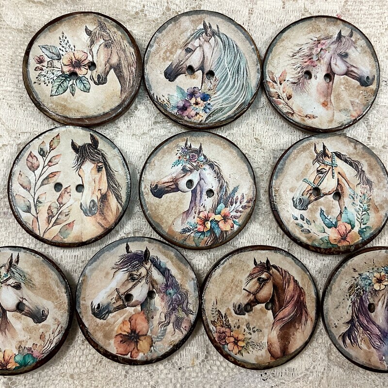 Equestrian Buttons - Etsy