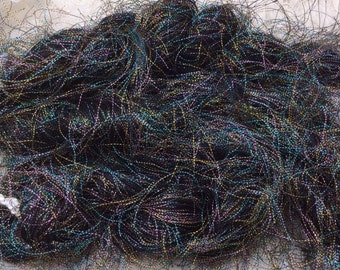 Eyelash novelty 75 yds multicolor metallic guimp color  scarf costumes doll hair great adirondack-closeout