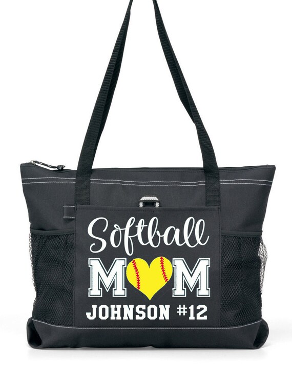 Glitter Wrestling Mom Tote