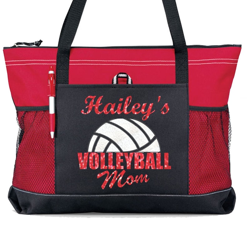 Large 20 Volleyball MOM Sports Bag With a White Etsy