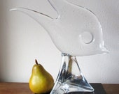 Large MURANO Licio ZANETTI Fine Art Glass Fish Sculpture- Signed Licio Zanetti.