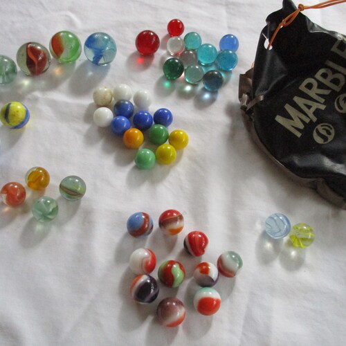 46 Vintage shops Toy Glass Marbles