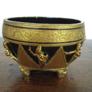 South East ASIA.  Burmese Signed Gold Leaf & Lacquer Bowl (Ko Kau Te)