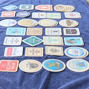 Germany.  Vintage Lot German Beer Coasters - circa 1970s