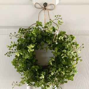 MINI WREATH,Eucalyptus Wreath, Boxwood Wreath, Summer Wreath, Farmhouse Wreath,Spring Wreath