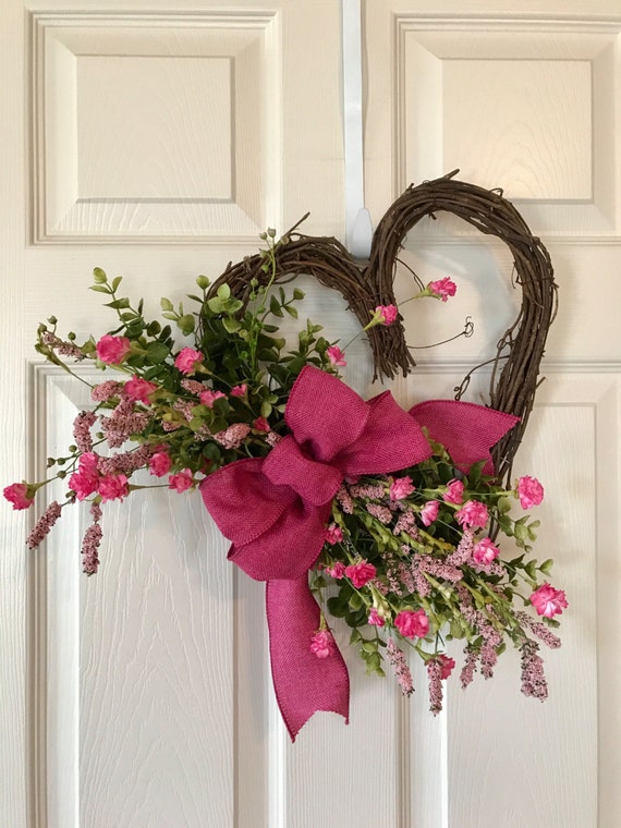 As Is 14 Vintage Rose Heart-Shaped Wreath by Valerie 