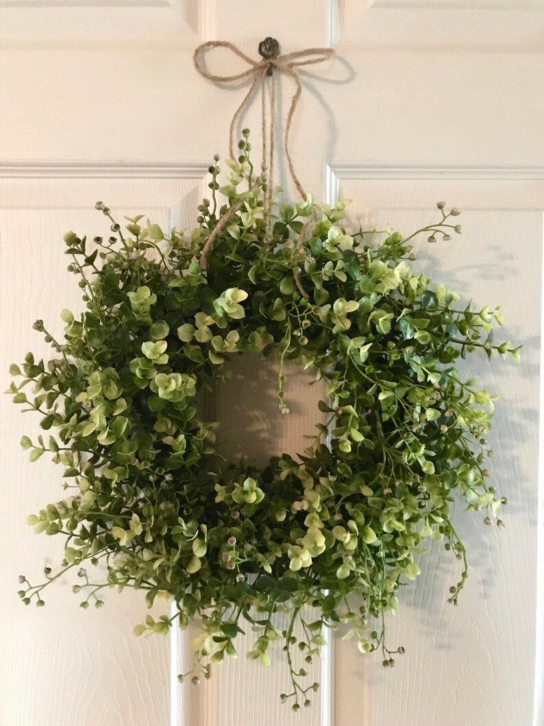 Eucalyptus Wreathboxwood Wreathfall Wreathsummer Etsy