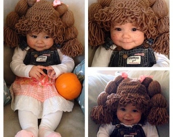 Crochet Cabbage Patch Hat