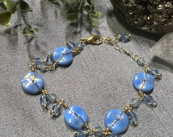Pulsera de cristal checa Jillian