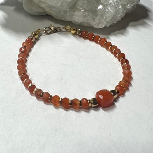 Carnelian and Hematite Bracelet