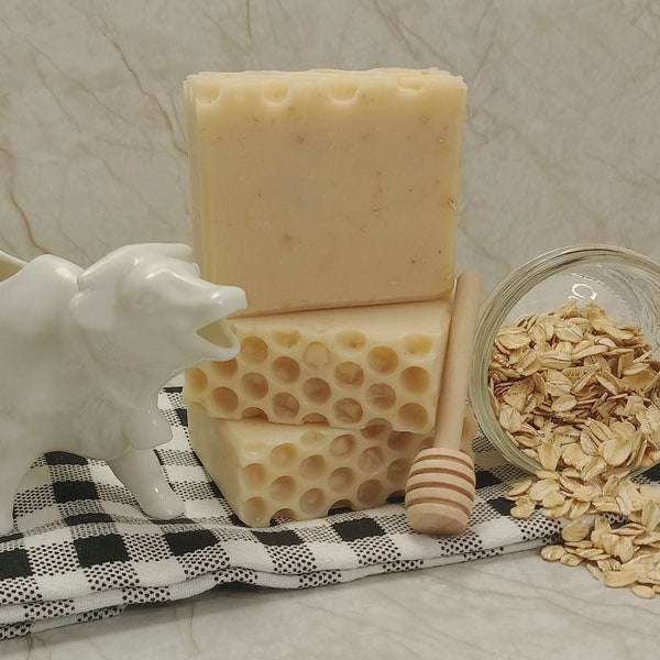 Natural Oatmeal Milk & Honey Handmade Bar Soap