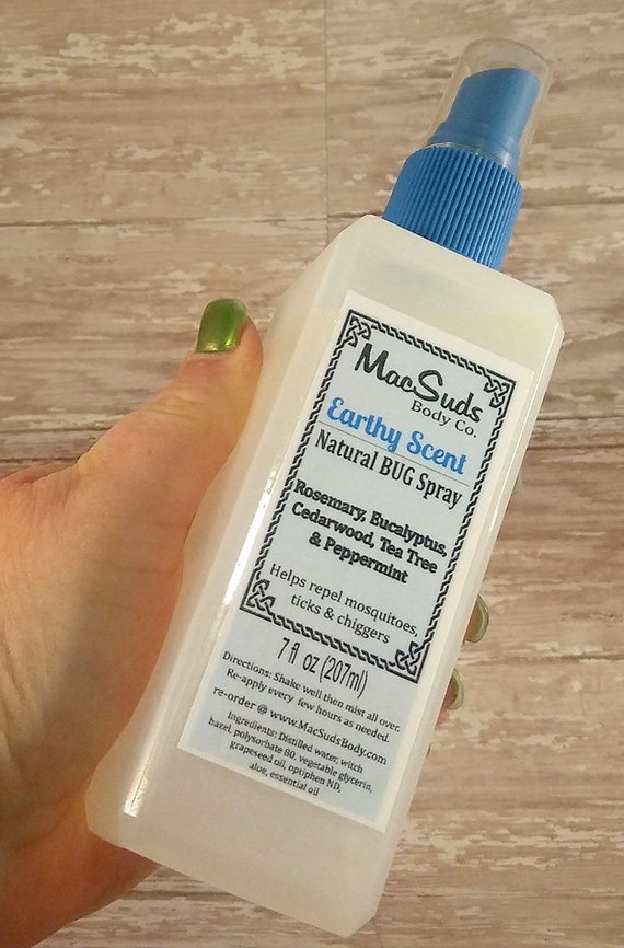 Natural Bug Spray 7oz Earthy Scent Bug Spray Kid Safe Etsy
