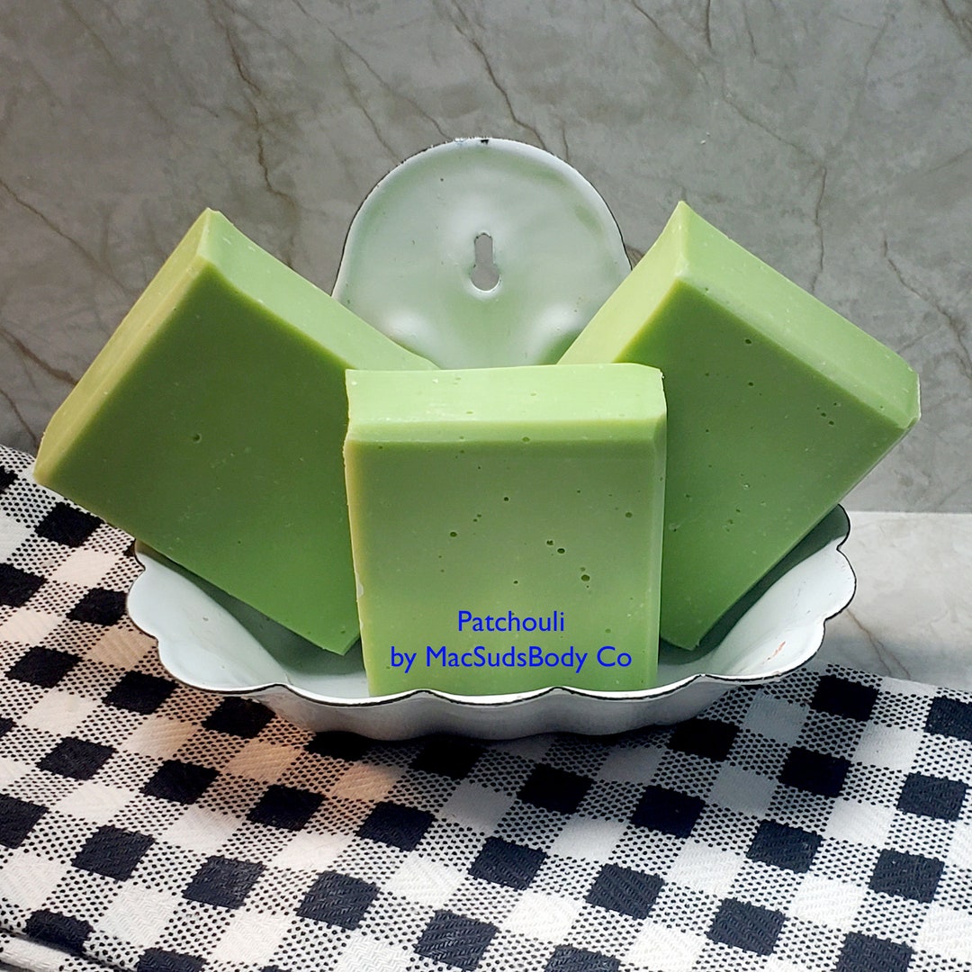 Dark Indonesian Patchouli Natural Handmade Soap Bar Etsy