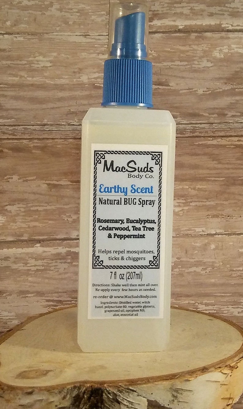 Natural Bug Spray 7oz Earthy Scent Bug Spray Kid Safe Etsy