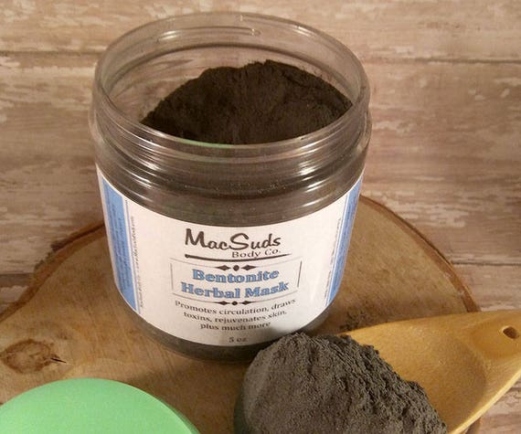 Bentonite clay turmeric charcoal mask