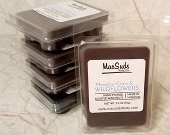 MEADOW GRASS & WILDFLOWERS, soy wax melts, 2.5 oz