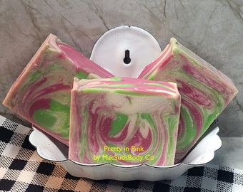 Pretty in Pink Handmade Bar Soap