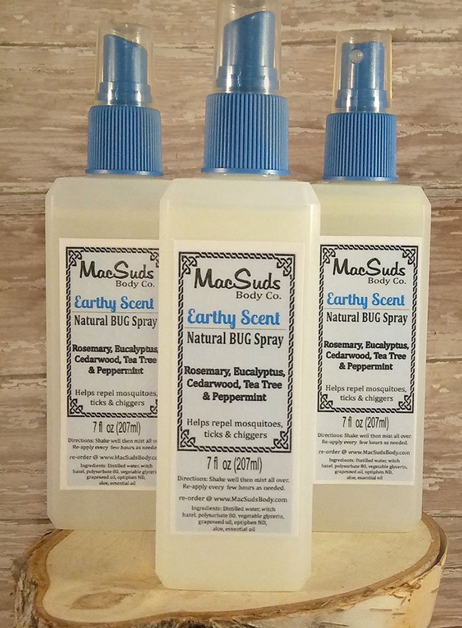Natural Bug Spray 7oz Earthy Scent Bug Spray Kid Safe Etsy