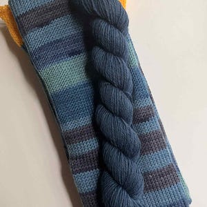 Knit Sock Tube with Coordinating Mini Skein