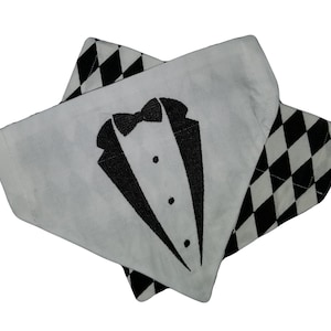 Tuxedo  Over-the-collar Reversible Bandannas