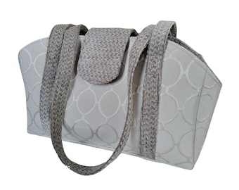 Cameo Ovals Moonlit Pewter Pet Purse Carrier