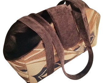Richloom Chestnut Waves Pet Purse Carrier