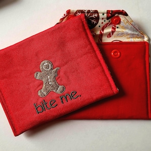 Minicartera de jengibre "Bite Me"