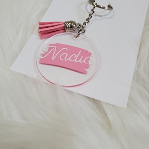 Custom Acrylic Keychain, Handmade Keyring, Personalized Gift, Bag Accessory, Unique Present, Gift for Her Handmade Acrylic Keychain,Unique