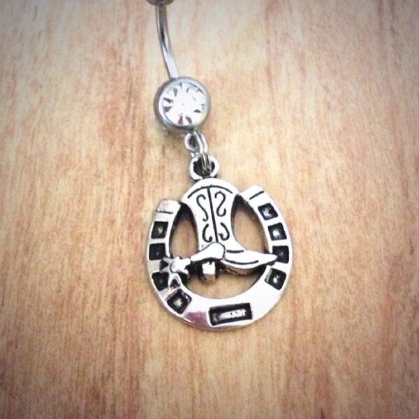 Horse Belly Ring Etsy
