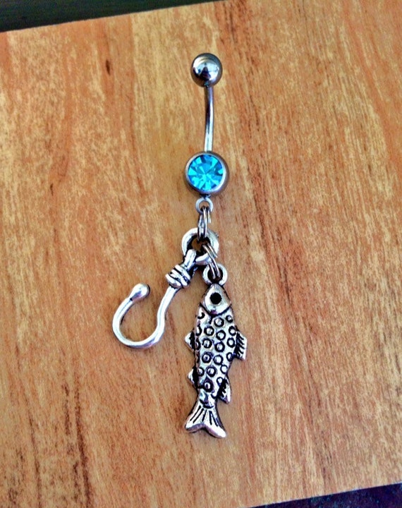 Fishing belly button rings clearance