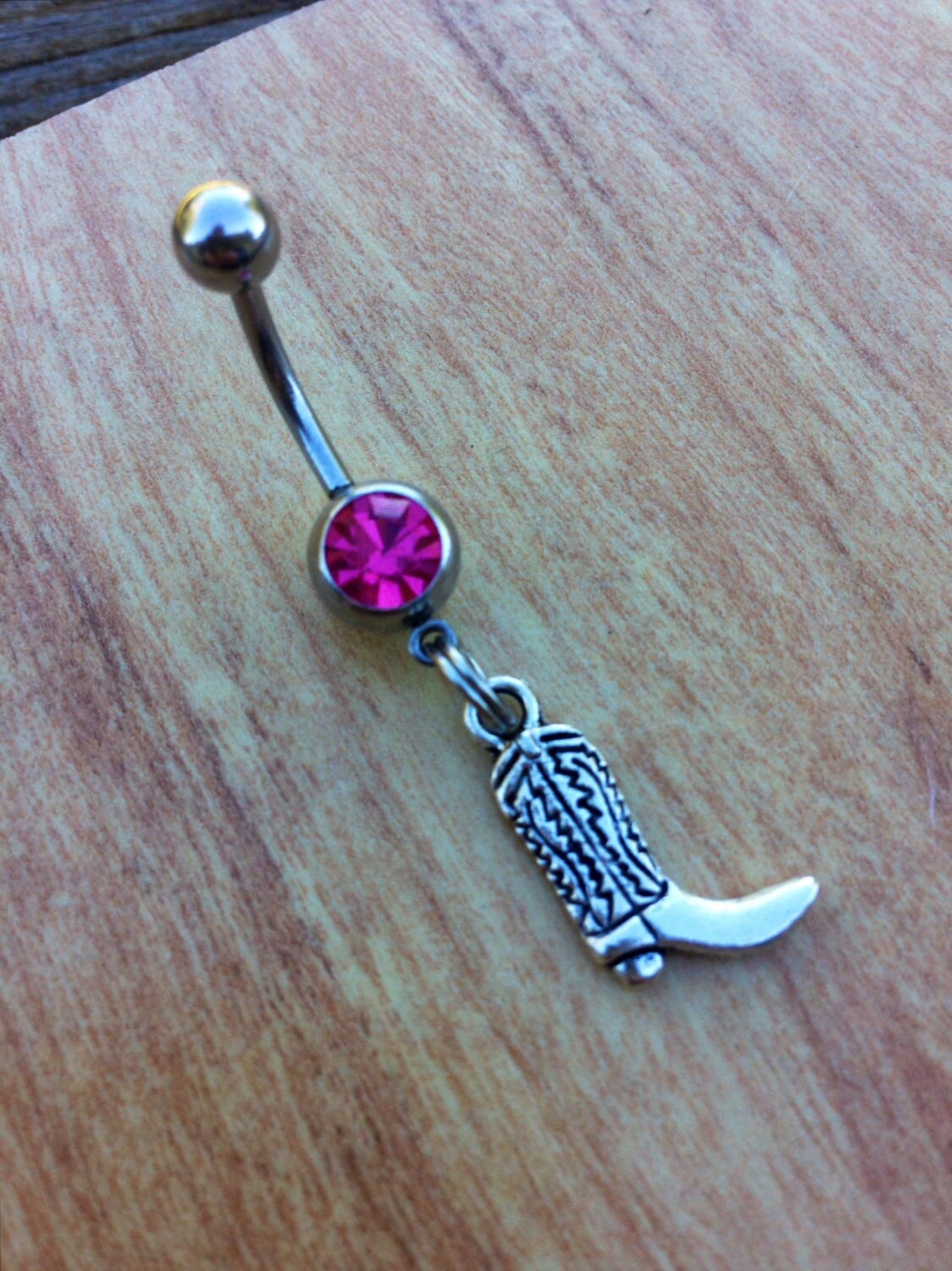 Cowboy Boot Belly Ring Country Belly Ring Cowgirl Boot Etsy