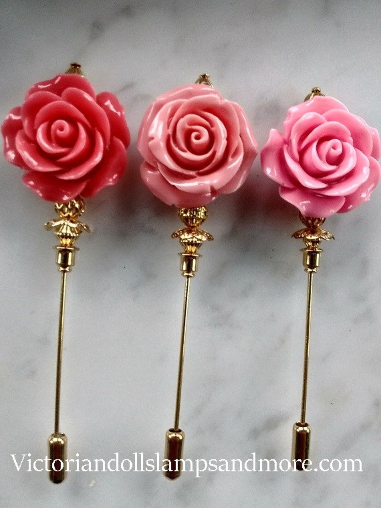 Lapel Pin for Mother Day 3 Inch Corsage Pin With Coral Flower Etsy