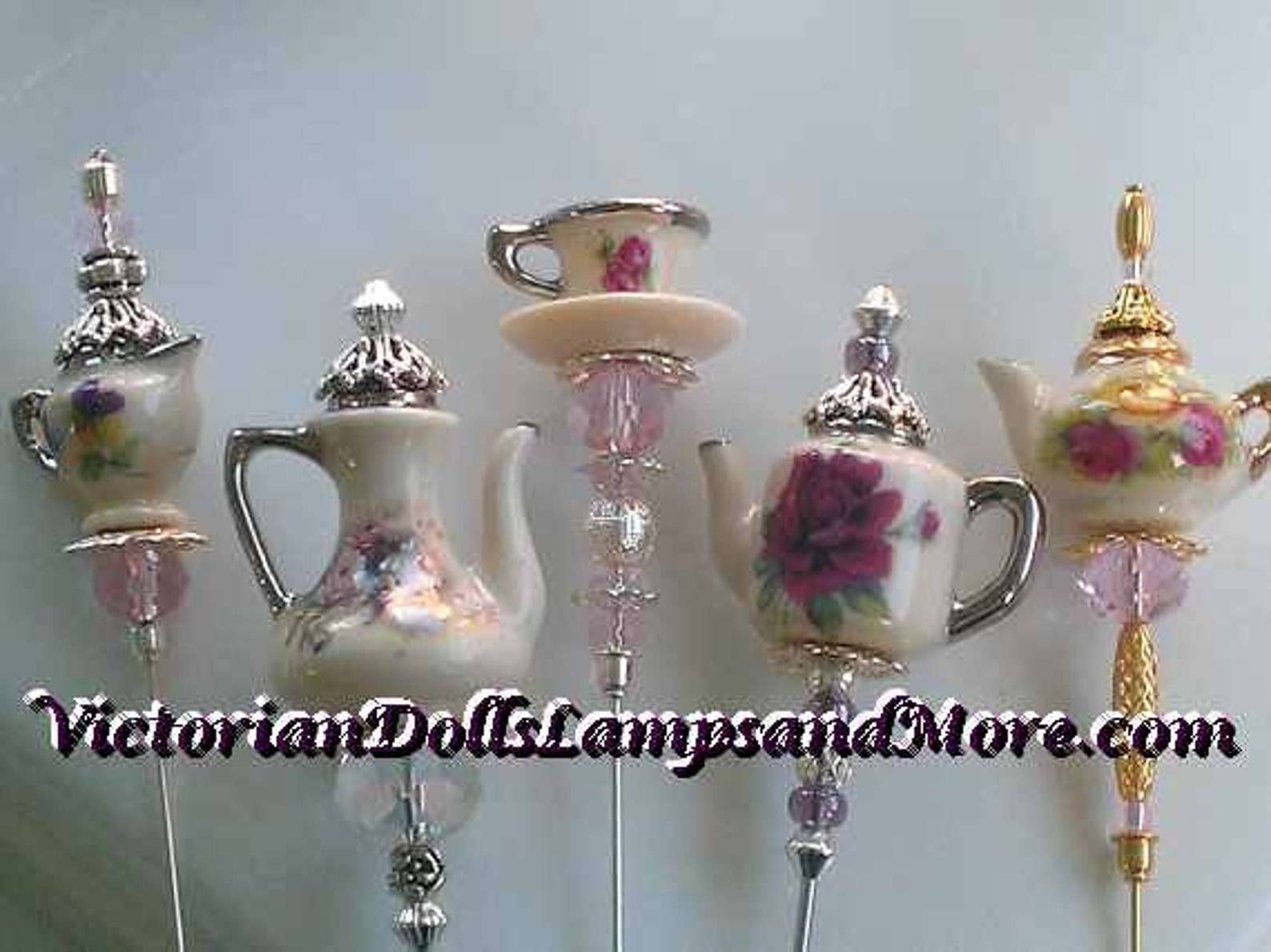 Tea Cup Hat Pin Porcelain or Lapel Pin 3 Inches Gold Like With Etsy