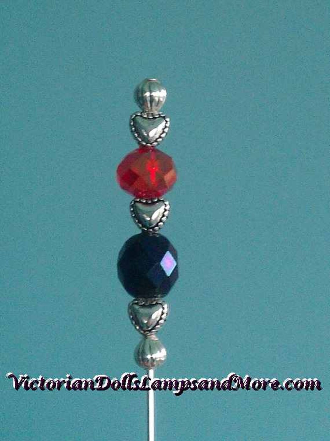 Hat Pin 5 Inch Silver for Red Hat Lady - Etsy display picture 1