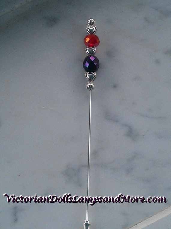 Hat Pin 5 Inch Silver for Red Hat Lady - Etsy