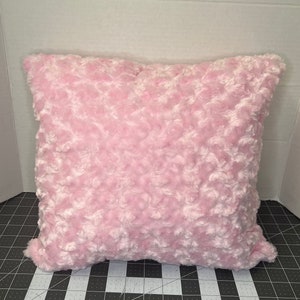 Pink Rose Bud Decorative Pillow